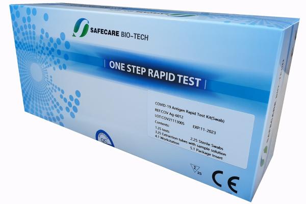 SafeCare® One Step Rapid Test / Covid-19 Antigen-Schnelltest / PROFI-TEST / BfArM gelistet / Verpackungsgröße 25 Stück