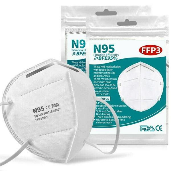 10-er Packung / FFP3 N95/KN95 Schutz Maske / Zertifiziert FDA CE / Norm EN149:2001+A1:2009